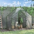OUTSUNNY - Serre de jardin balcon terrasse serre pour tomates 1,8L x 1l x 1,68H m acier PE imperméable transparent - vignette