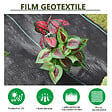OUTSUNNY - Toile de paillage - toile anti mauvaises herbes 130 g/m² - indéchirable perméable à l'eau anti UV - PP noir vert - vignette