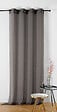 LINDER - Voilage Chambray - Naturel & Bleu Marine - 145x240cm - vignette