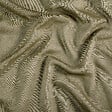 LINDER - Voilage Chambray poly-lin - Naturel & Kaki - 145x240cm - vignette