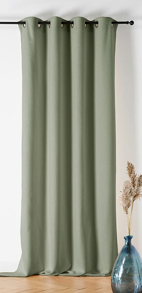 LINDER - LINDER RIDEAU MOUTON VERT OLIVE 140x240cm - large