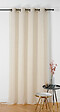 LINDER - Voilage Chambray en poly-lin - Naturel & Écru - 240x240cm - vignette