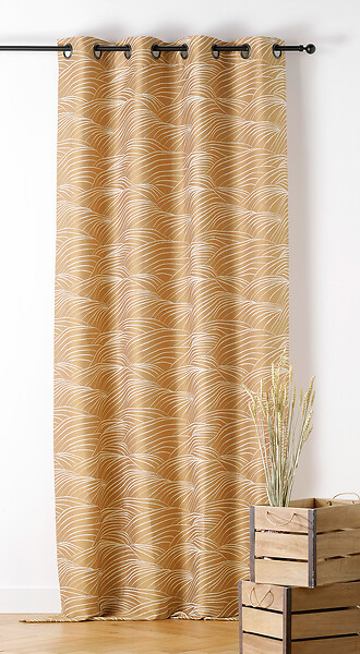 LINDER - RIDEAU LINDER CHABLIS Jaune orangé 140x240 - large
