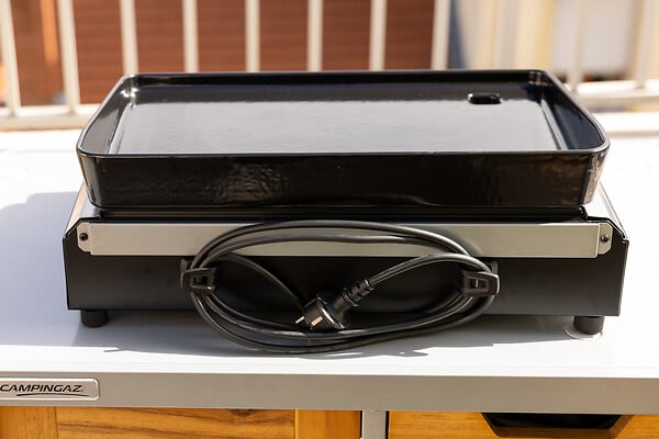 CAMPINGAZ - Plancha électrique fonte émaillée 1XD Noir - 2100W - large