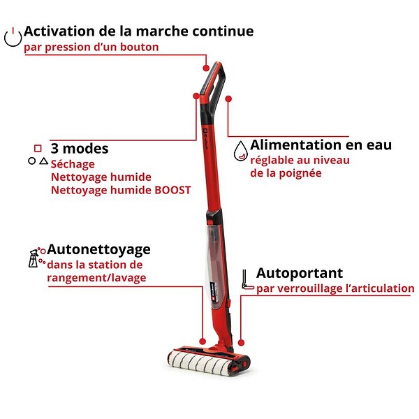 EINHELL - Nettoyeur de Sol sans fil CLEANEXXO - large