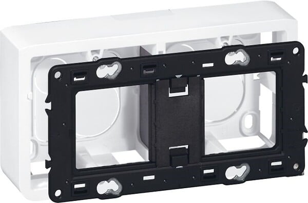 LEGRAND - Cadre saillie Mosaic - 4 modules - horizontale - 40mm - large