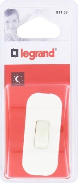 LEGRAND - Interrupteur à bascule plastique - Blanc - 2A 250V - large