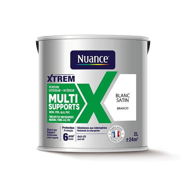 NUANCE - Peinture XTREM - Multi supports - Blanc - Satin - 2L - large
