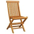 VIDAXL - vidaXL Chaises de jardin pliables lot de 8 Bois de teck massif - vignette
