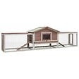 VIDAXL - vidaXL Clapier Moka 310x70x87 cm Pin massif et sapin - vignette