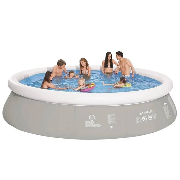 JILONG - Jilong Piscine ronde gonflable Gris 450 x 122 cm - large