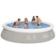 JILONG - Jilong Piscine ronde gonflable Gris 450 x 122 cm - vignette