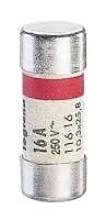 LEGRAND - Cartouches fusibles avec témoin lumineux - 10,3 x 25,8 mm - 16A - large