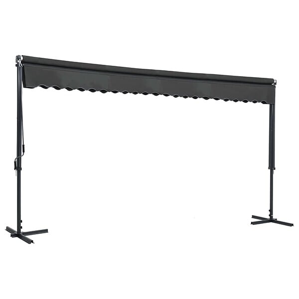 VIDAXL - vidaXL Auvent sur pied 500 x 300 cm Anthracite - large