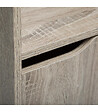 5 FIVE SIMPLY SMART - Meuble Étagère 4 Cases de rangement 2 Portes effet bois naturel H. 146.5 cm - vignette