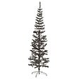 VIDAXL - vidaXL Sapin de Noël étroit Noir 180 cm - vignette