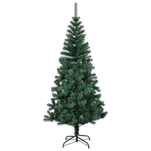 VIDAXL - vidaXL Sapin de Noël artificiel pointes iridescentes Vert 240 cm PVC - large