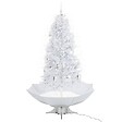 VIDAXL - vidaXL Arbre de Noël neigeux avec base de parapluie Blanc 190 cm - vignette