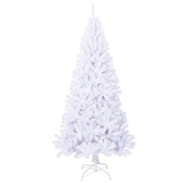 VIDAXL - vidaXL Arbre de Noël artificiel avec branches épaisses blanc 240cm PVC - large