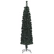 VIDAXL - vidaXL Arbre de Noël artificiel mince et support 120 cm fibre optique - vignette