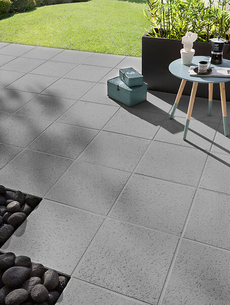 NEXTERIA - Dalle Lissia - Gris T7 - 40x40cm ep4,5cm - large