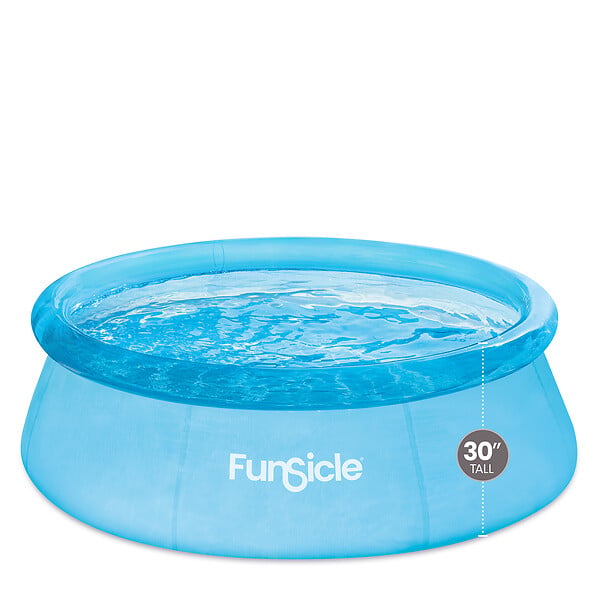 FUNSICLE - Piscine auto stable transparente bleue Funsicle Ø2,44m x76cm - large