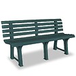 VIDAXL - vidaXL Banc de jardin 145,5 cm Plastique Vert - vignette