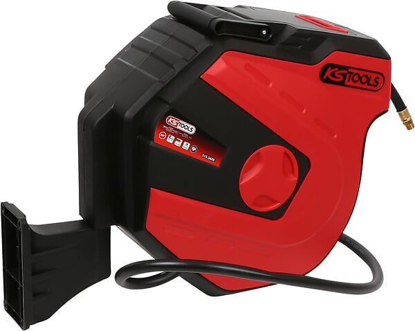 KS TOOLS - Enrouleur air et eau 1/2' 15 m KS TOOLS avec tuyau Ø13 mm raccord 3/8' - 515.3445 - large