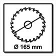 MAKITA - Lame carbure bois MAKITA A-89632 MForce 24 dents Ø165 mm - vignette