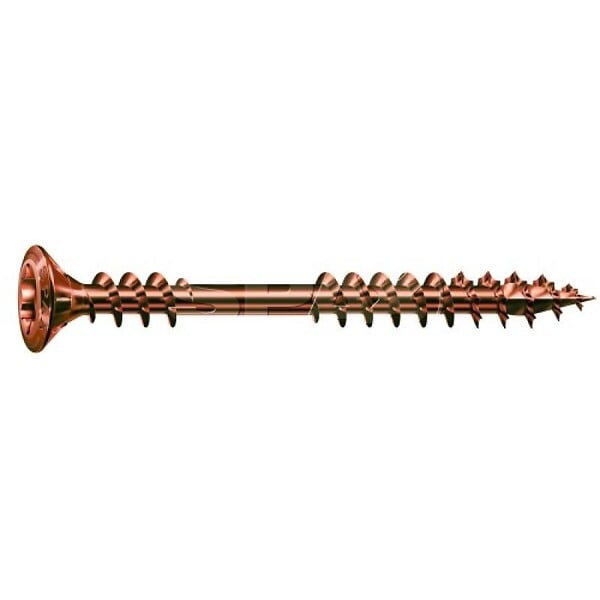 SPAX - 100 Vis Avec Filetage De Fixation 4,5x60 Spax Façade Inox A2 - Bois Résineux - large