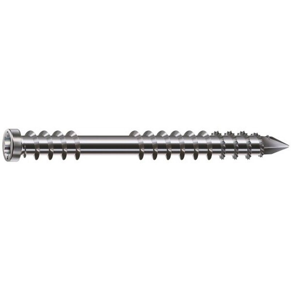 SPAX - Kit Bois Éxotique 5x60 Inox A2 - 850 Vis + 1 Foret + 12 Espaceurs + 5 Embouts - large