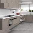 EMUCA - Kit de tiroir pour cuisine et sdb Concept - H. 138mm - P. 500mm - Fermeture amortie - Acier - Anthracite - vignette