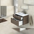 EMUCA - Kit de tiroir pour cuisine et sdb Concept - H. 138mm - P. 450mm - Fermeture amortie - Acier - Blanc - vignette