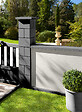 NEXTERIA - CHAPEAU PILIER 40X40x5 PANS COUPES GRIS ANTHRACITE - vignette