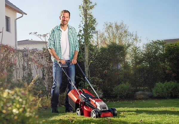 EINHELL - Tondeuse à gazon GE-CM 18 Li Set (2x3,0Ah) - large