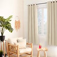 C MA DECO - Rideau thermique microfibre doublé polaire - 8 oeillets - vignette