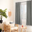C MA DECO - Rideau thermique avec microfibre doublée d'une polaire, 8 oeillets - vignette