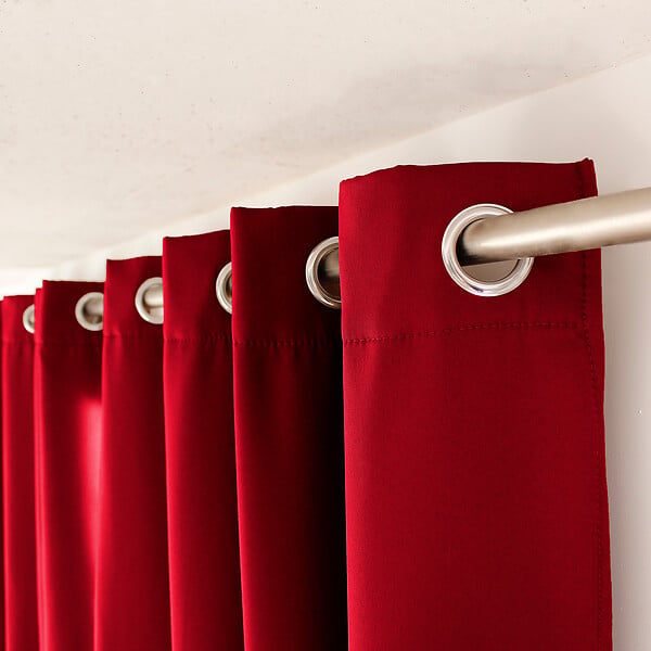 C MA DECO - Rideau thermique avec microfibre doublée d'une polaire, 8 oeillets - large