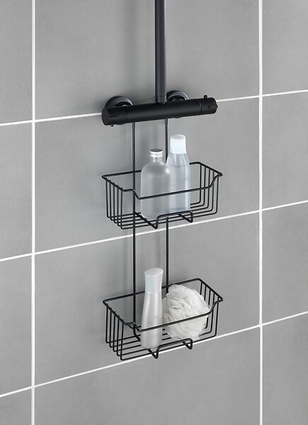 WENKO - Serviteur douche Thermostat Milo 2n noir - large