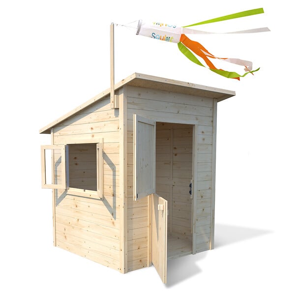 CERLAND - Maisonnette en bois Santa Monica - L.121xH.153xP.120cm - large