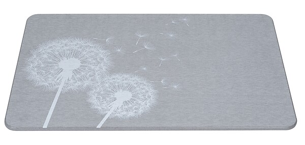 WENKO - Tapis de bain en terre diatomée Astera - Gris - 60x39cm - large