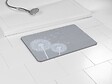 WENKO - Tapis de bain en terre diatomée Astera - Gris - 60x39cm - vignette