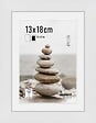 NIELSEN - Cadre bois pin massif Nielsen Apollo - Blanc - 13x18cm - vignette