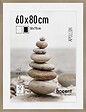 NIELSEN - Cadre Bois NIELSEN 60x80 Argent avec Passe Partout 1 Ouverture 50x70 - vignette