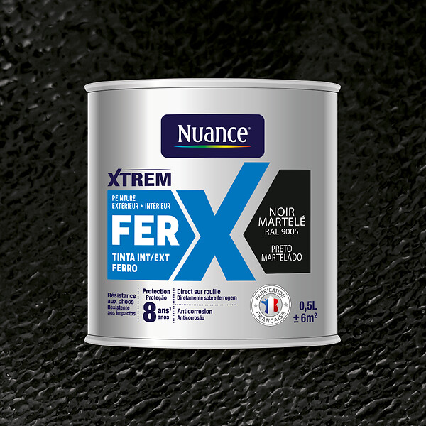 NUANCE - Peinture fer noir ral9005mART 0.5L - large