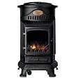 UNIVERSAL - Poêle à gaz Fonte véritable 3.4KW NOIR Chauffage au gaz avec Effet feu de bois Provence UNIVERSAL - vignette