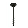 BRIXO - Lot de 10 Piquets fixation toile de paillage 20 cm noirs Plastique rigide - vignette