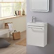 GODART - Pack lave-mains Blanc mat - Mitigeur à gauche - L.42.5 X H. 52.5 cm - Hamac 2 - vignette