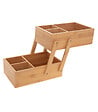5 FIVE SIMPLY SMART - Organiseur Rangement maquillage 2 étages 6 compartiments en Bambou - vignette