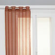 ATMOSPHERA - Voilage à œillets Terracotta 135 x 240 cm - vignette